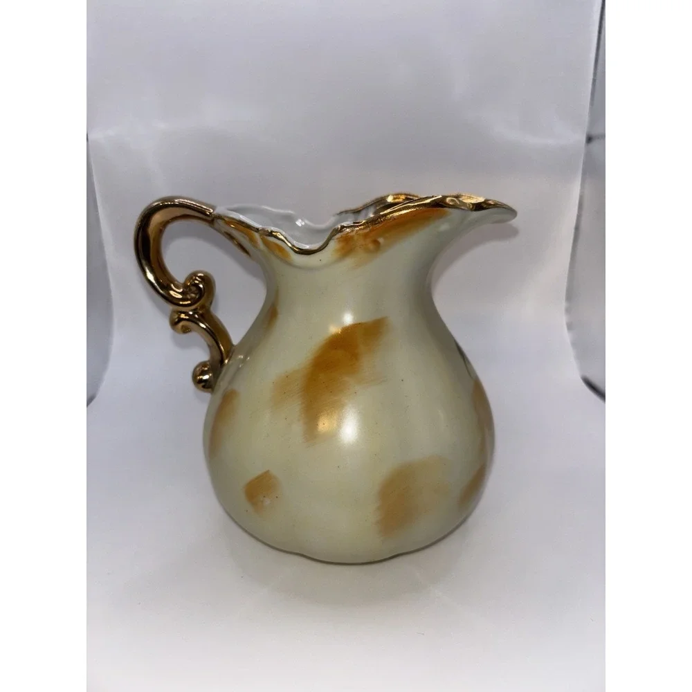 Lot Of 3 Antique Japanese Dishes Vintage Pitcher Vase Ceramics Ucagco 40s 50s 60